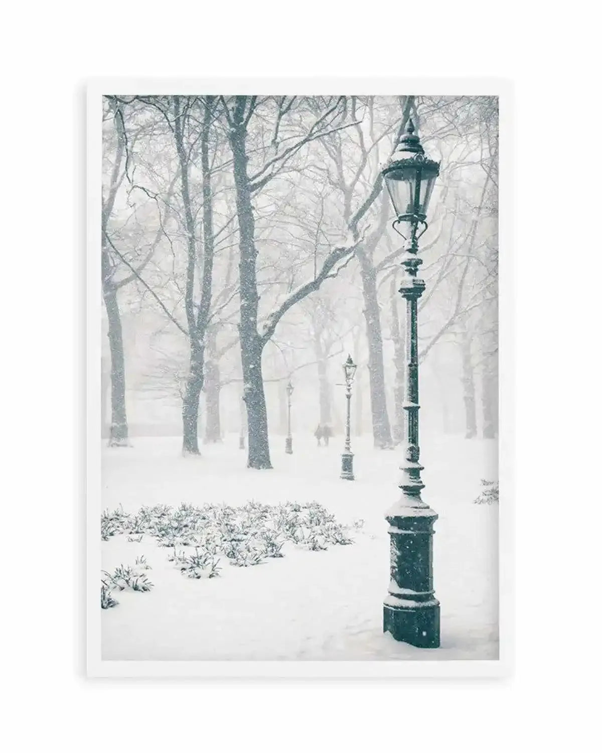 London Snow Art Print from Olive et Oriel where you can shop wallpaper and artworks online