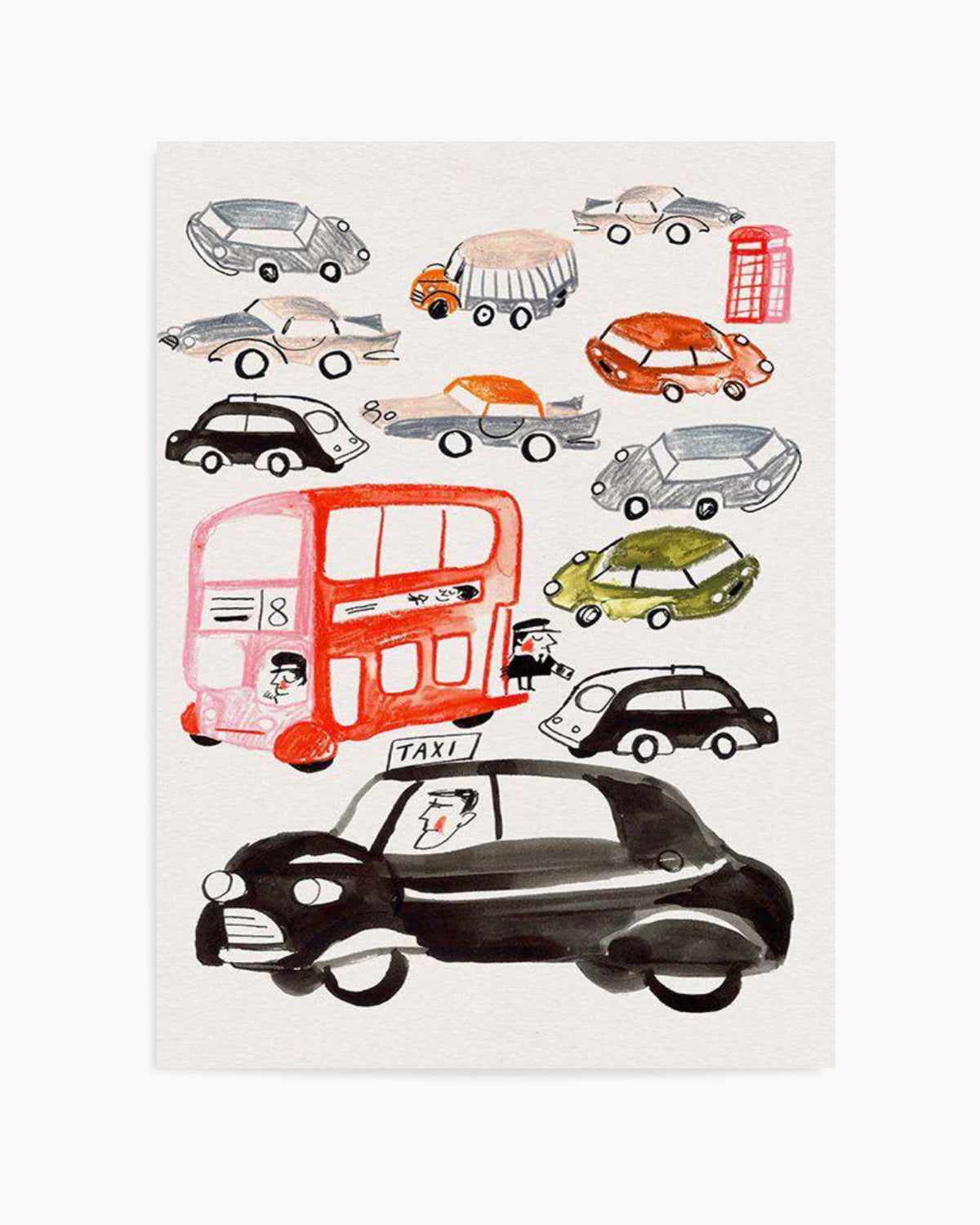 London Traffic Art Print