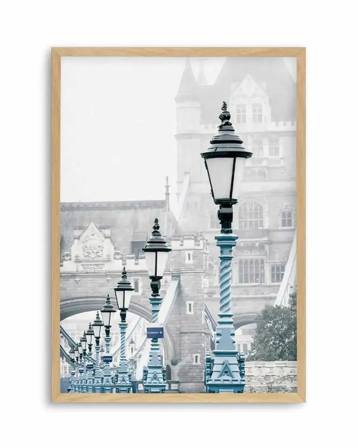 London 'Blue Lights' Art Print from Olive et Oriel where you can shop wallpaper and artworks online