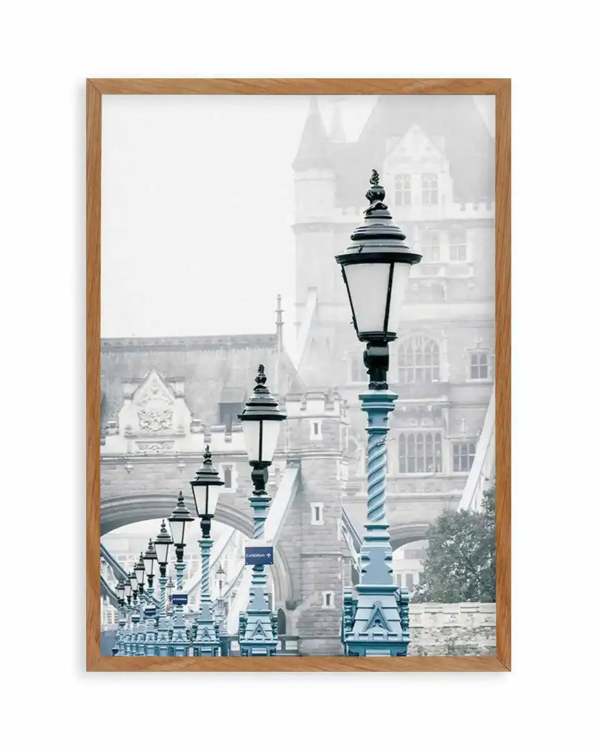 London 'Blue Lights' Art Print from Olive et Oriel where you can shop wallpaper and artworks online