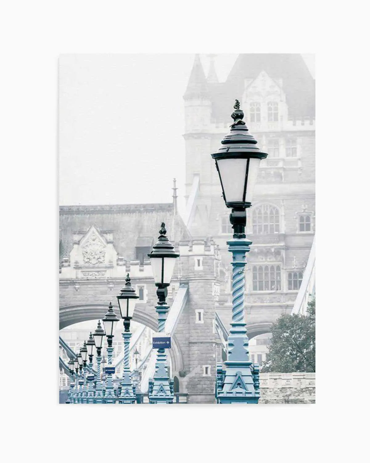 London 'Blue Lights' Art Print from Olive et Oriel where you can shop wallpaper and artworks online