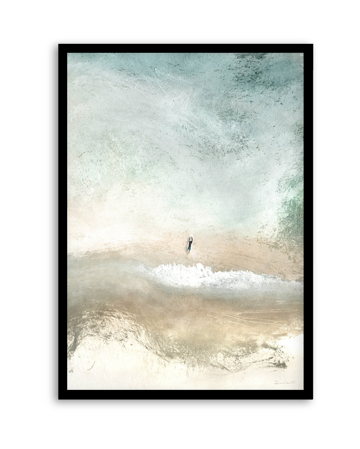 Lone Surfer by Dan Hobday | Art Print