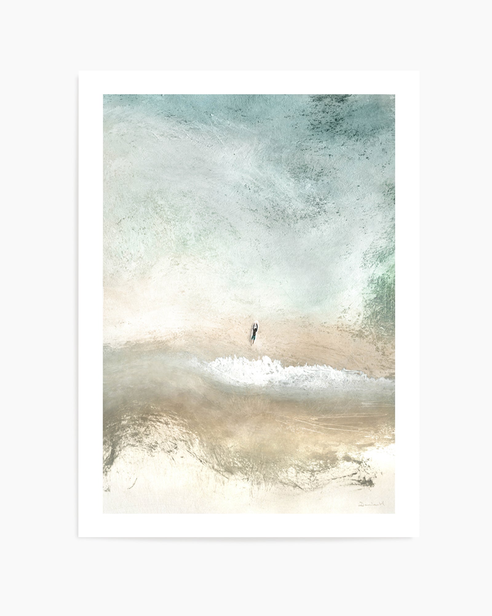 Lone Surfer by Dan Hobday | Art Print