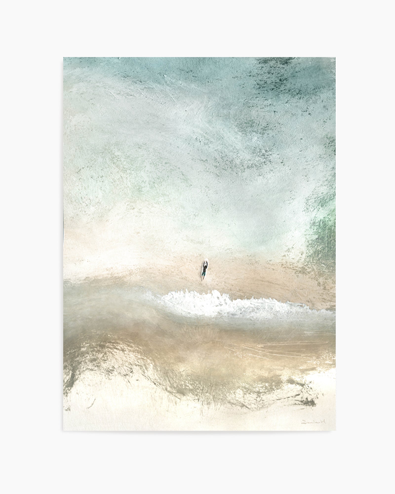 Lone Surfer by Dan Hobday | Art Print