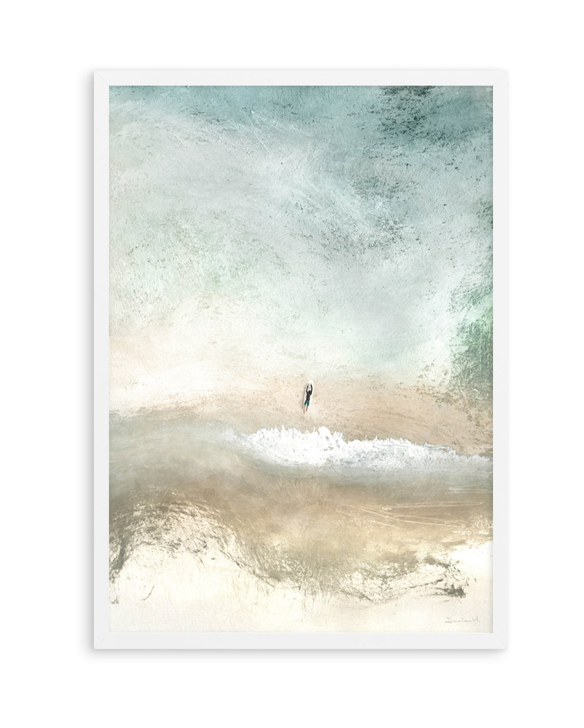 Lone Surfer by Dan Hobday | Art Print