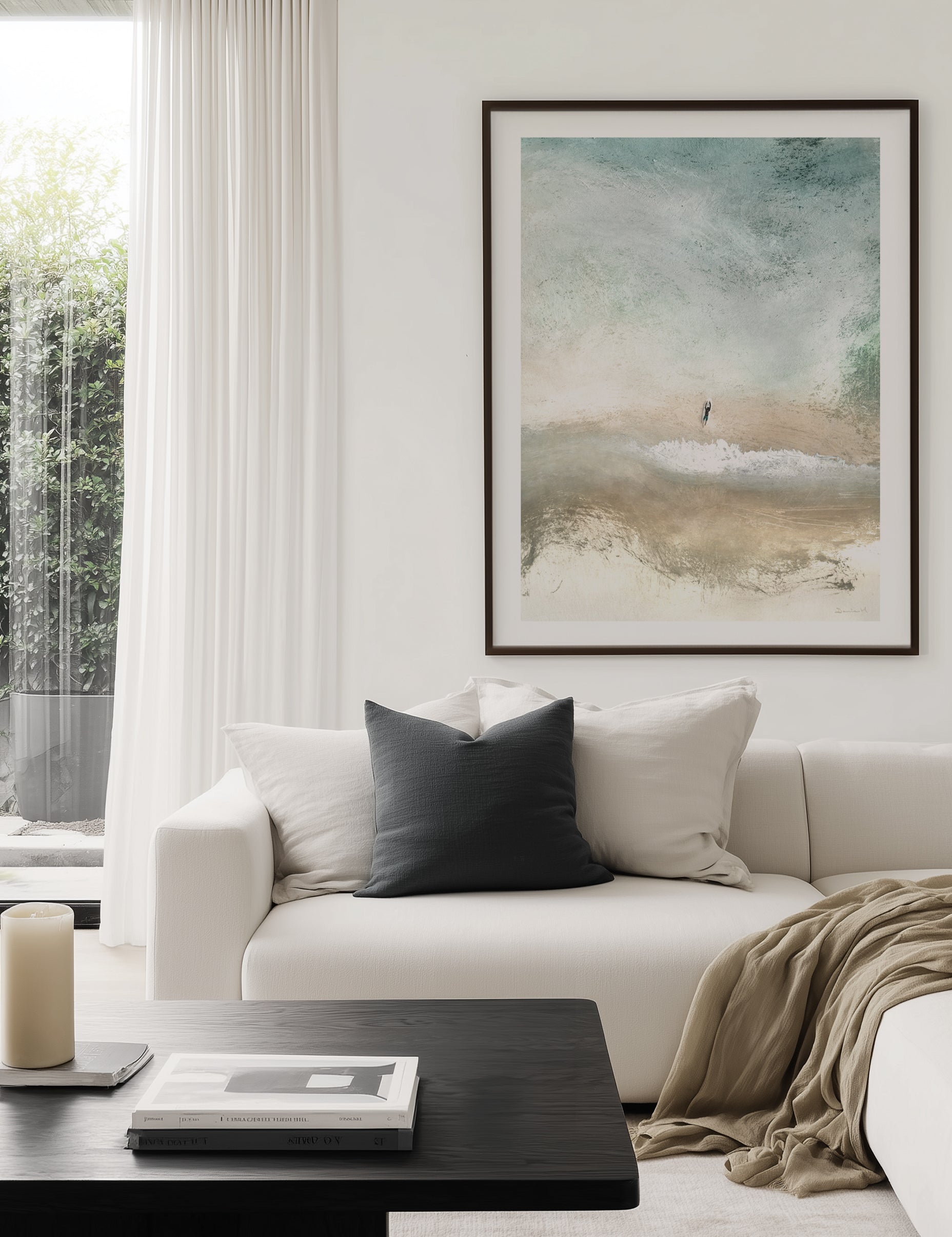 Lone Surfer by Dan Hobday | Art Print