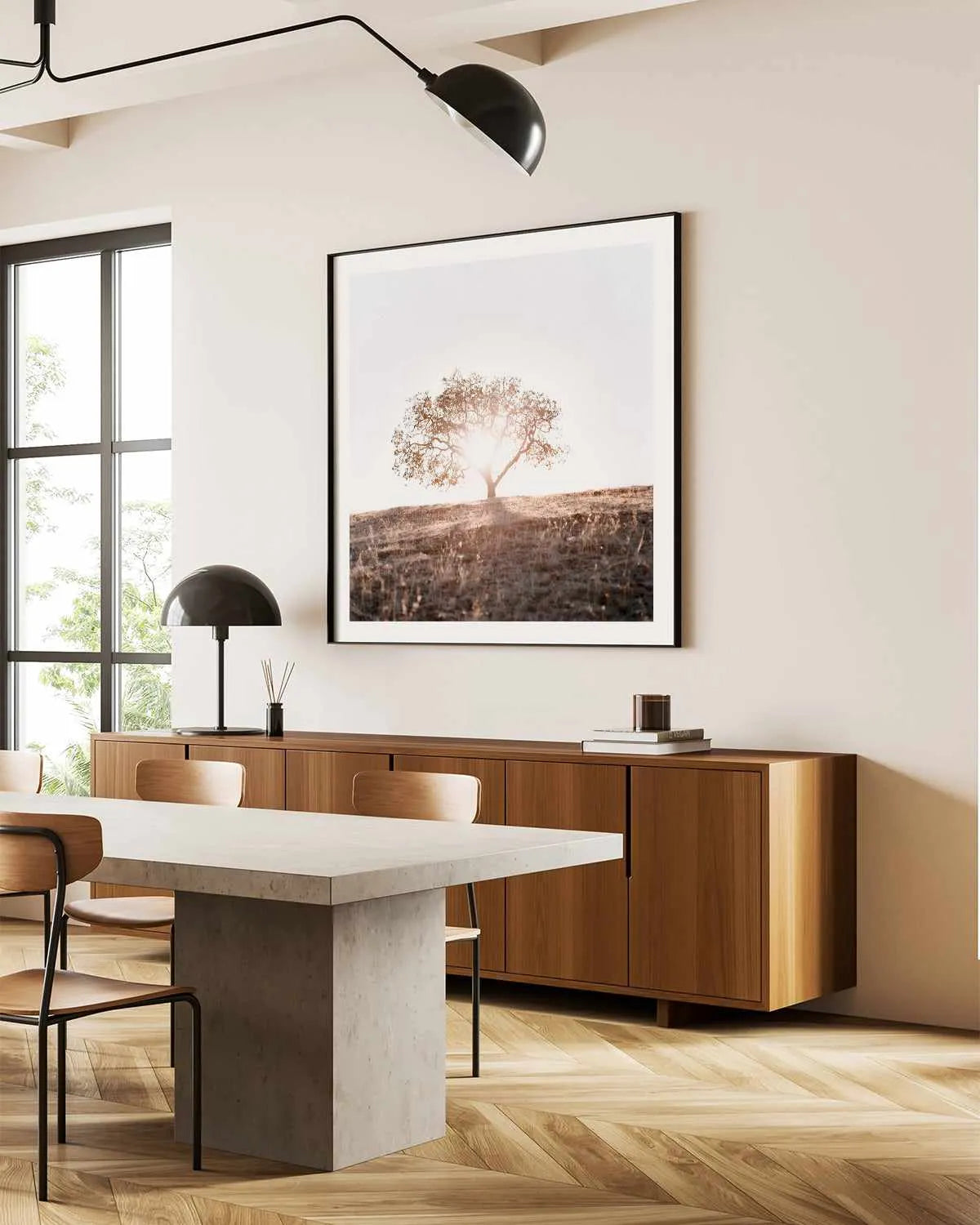 Lone Tree Hill SQ by Caleb Morris Art Print from Olive et Oriel where you can shop wallpaper and artworks online