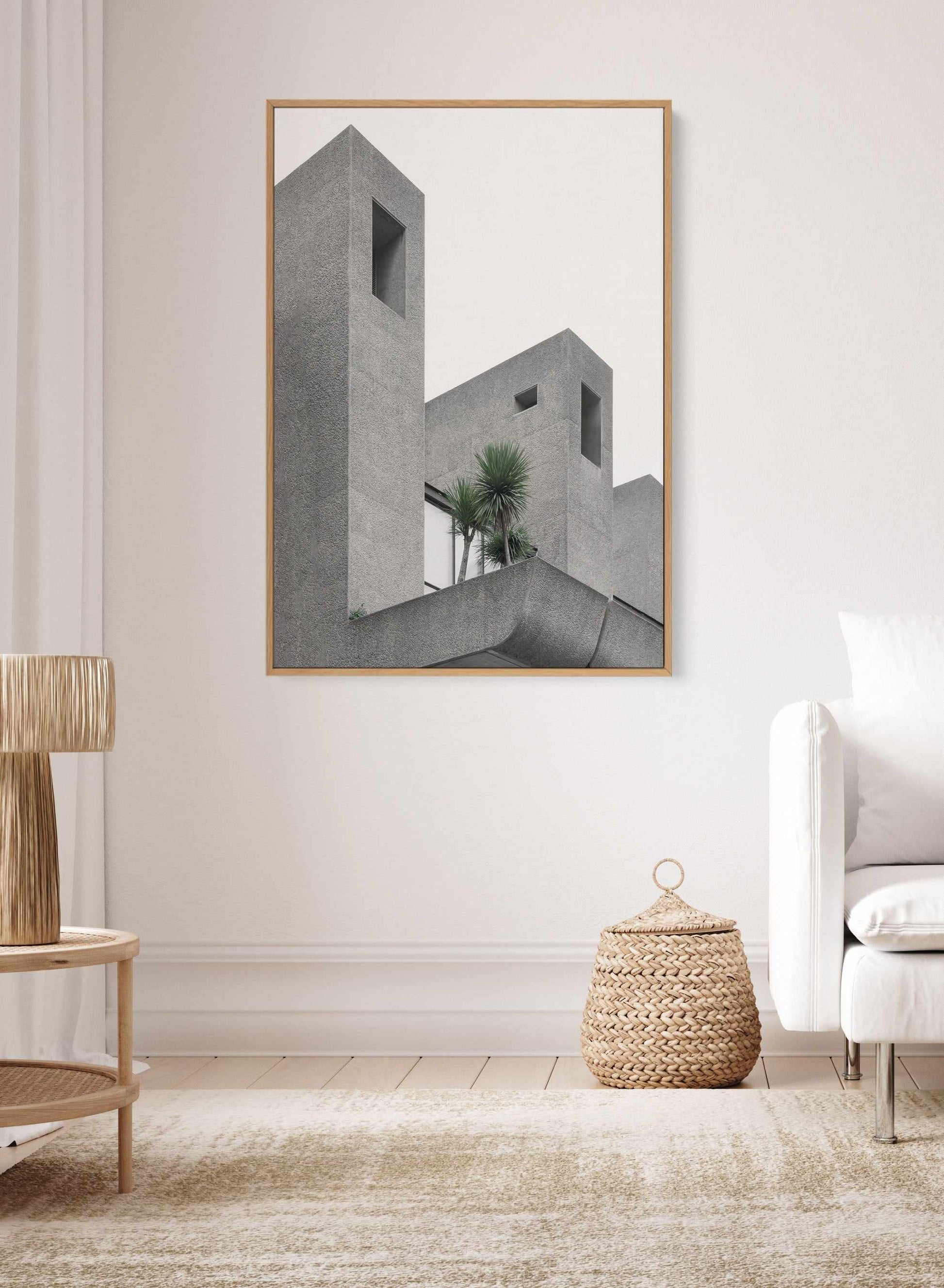 Lonely Palms No 2 By Minorstep | Framed Canvas Art Print from Olive et Oriel where you can shop wallpaper and artworks online