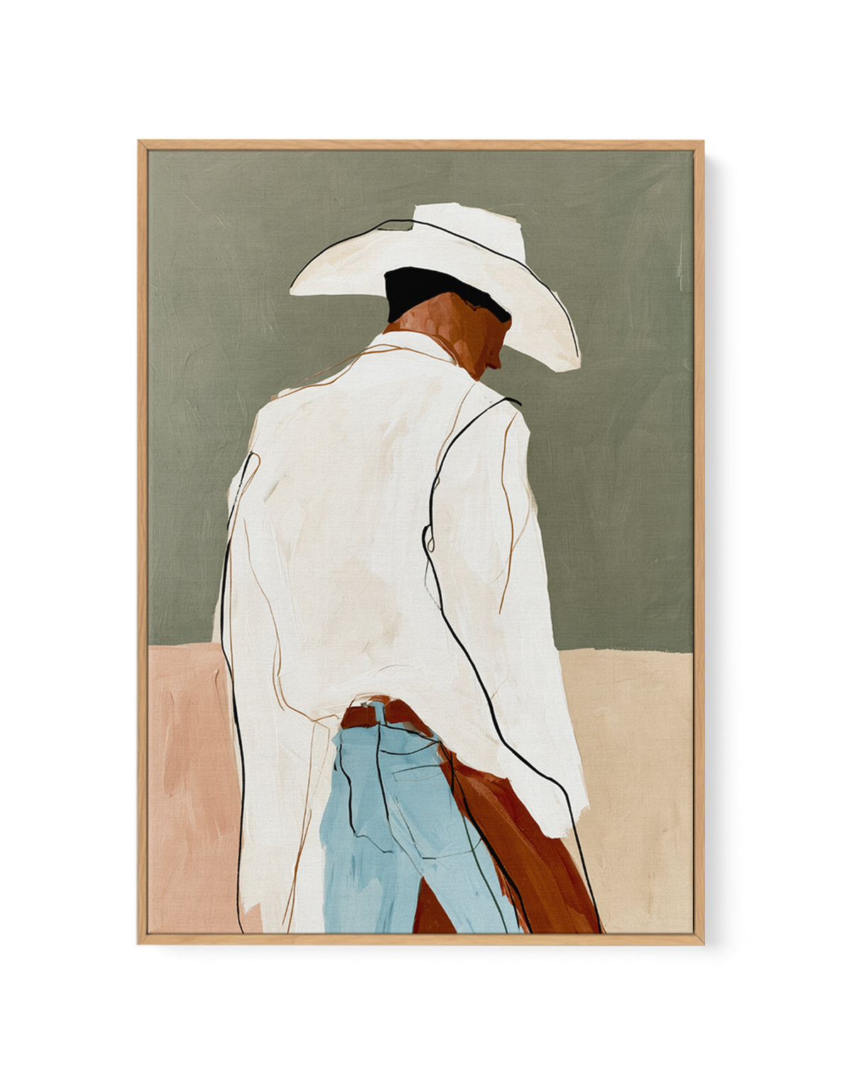 Lonesome | Framed Canvas Art Print