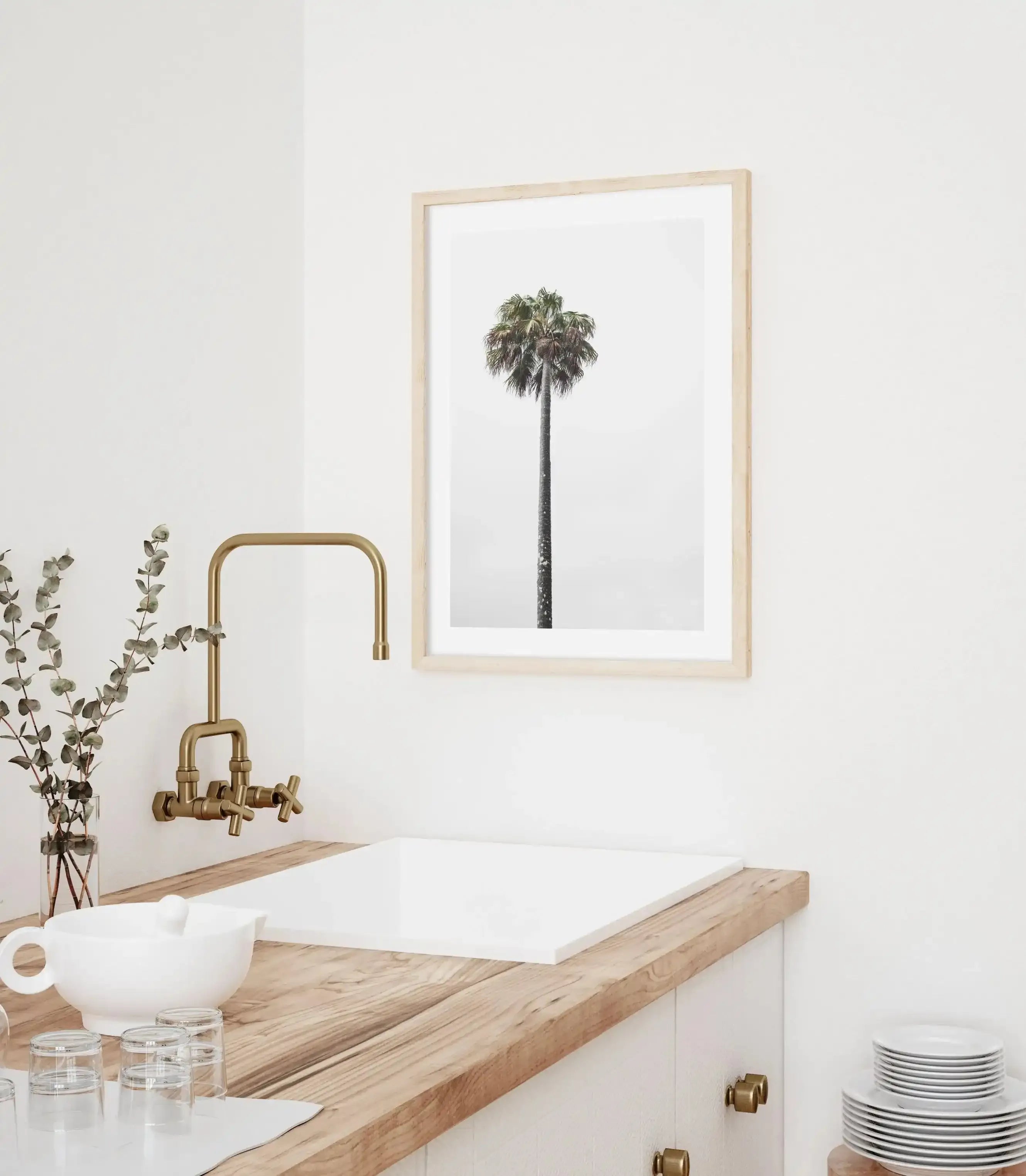 Lonesome Palm Art Print-PRINT-Olive et Oriel-Olive et Oriel-Buy-Australian-Art-Prints-Online-with-Olive-et-Oriel-Your-Artwork-Specialists-Austrailia-Decorate-With-Coastal-Photo-Wall-Art-Prints-From-Our-Beach-House-Artwork-Collection-Fine-Poster-and-Framed-Artwork