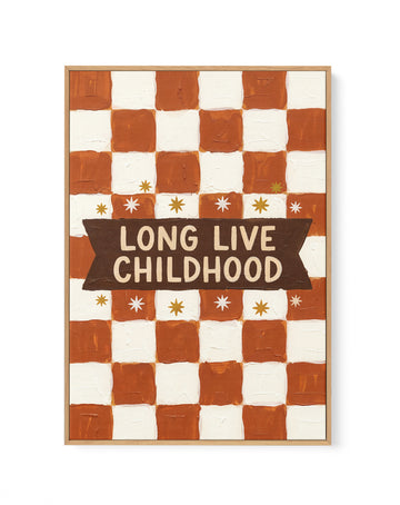 Long Live Childhood | Framed Canvas Wall Art