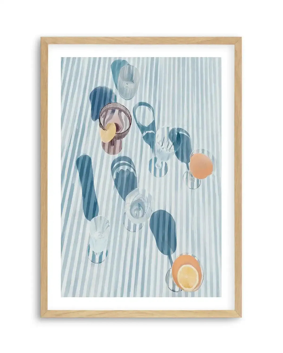 Long Lunch Art Print-PRINT-Olive et Oriel-Olive et Oriel-A5 | 5.8" x 8.3" | 14.8 x 21cm-Oak-With White Border-Buy-Australian-Art-Prints-Online-with-Olive-et-Oriel-Your-Artwork-Specialists-Austrailia-Decorate-With-Coastal-Photo-Wall-Art-Prints-From-Our-Beach-House-Artwork-Collection-Fine-Poster-and-Framed-Artwork