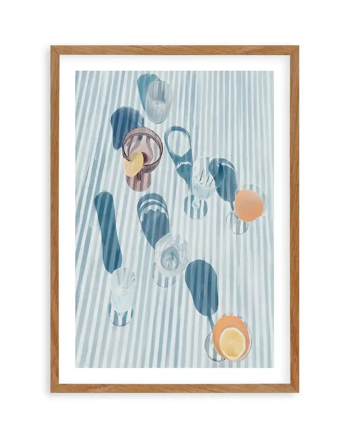 Long Lunch Art Print-PRINT-Olive et Oriel-Olive et Oriel-50x70 cm | 19.6" x 27.5"-Walnut-With White Border-Buy-Australian-Art-Prints-Online-with-Olive-et-Oriel-Your-Artwork-Specialists-Austrailia-Decorate-With-Coastal-Photo-Wall-Art-Prints-From-Our-Beach-House-Artwork-Collection-Fine-Poster-and-Framed-Artwork