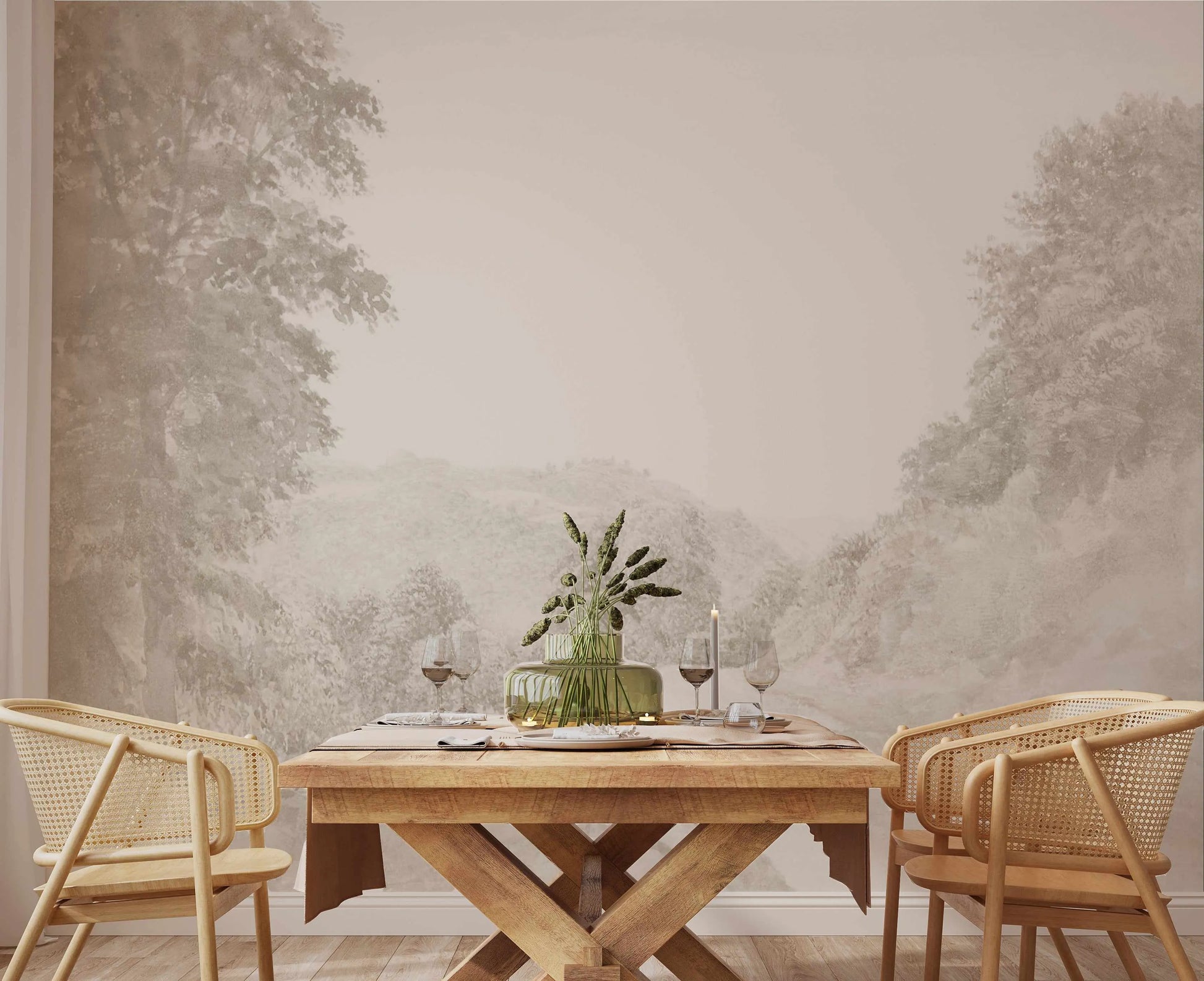 Long Road Home Wallpaper Mural from Olive et Oriel where you can shop wallpaper and artworks online