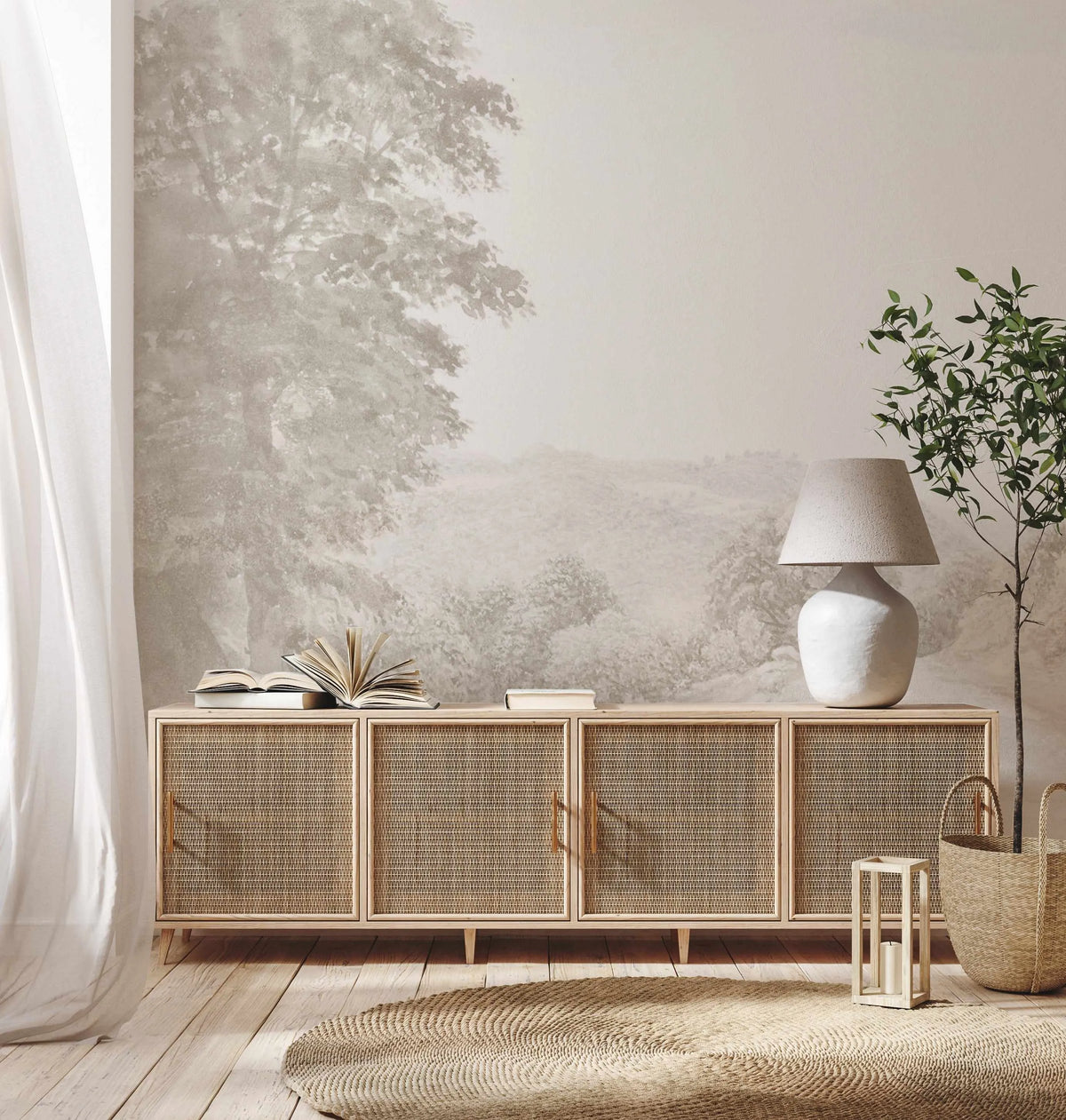 Long Road Home Wallpaper Mural from Olive et Oriel where you can shop wallpaper and artworks online