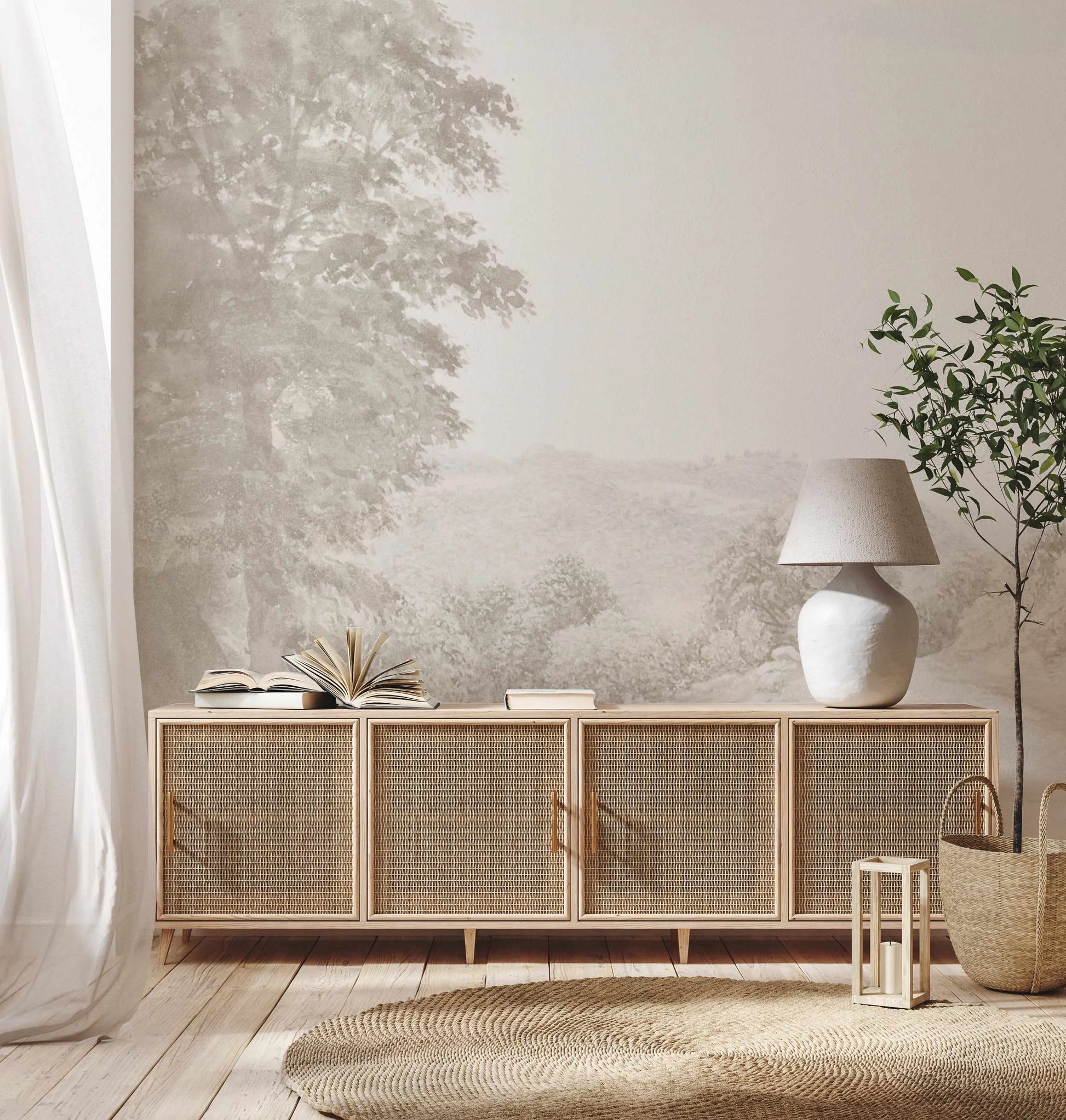 Long Road Home Wallpaper Mural from Olive et Oriel where you can shop wallpaper and artworks online