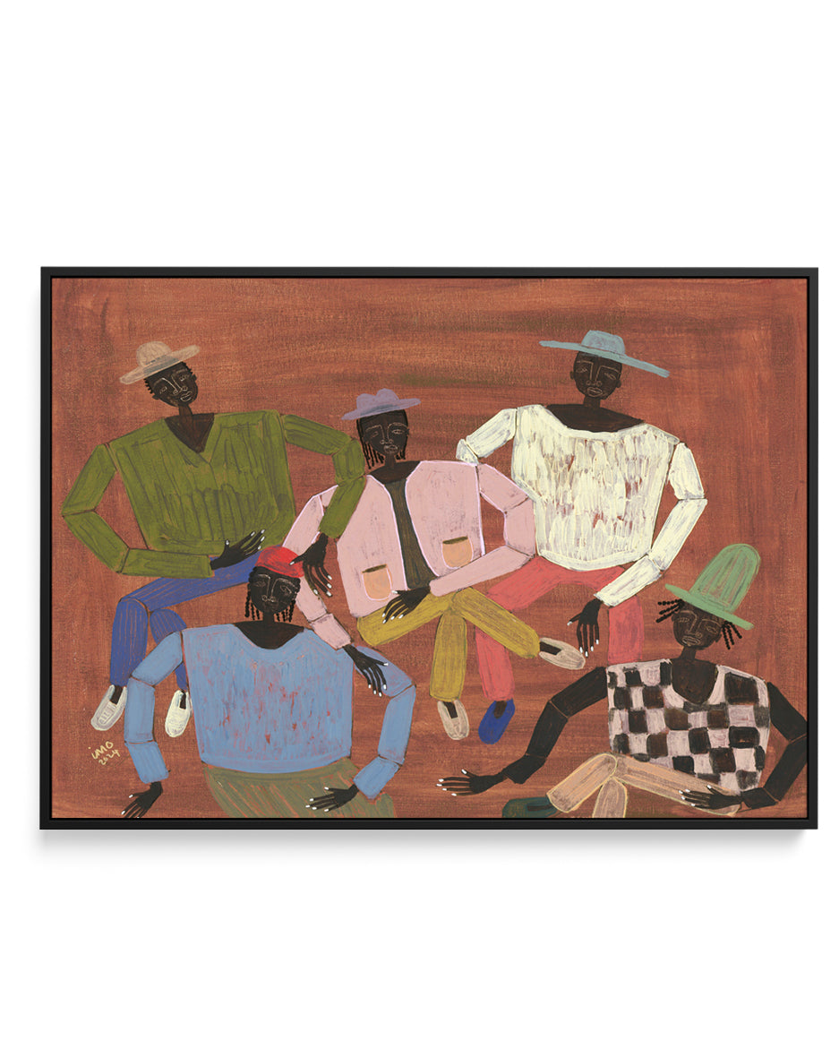 Long Time No See by Studio IMO | Framed Canvas Art Print