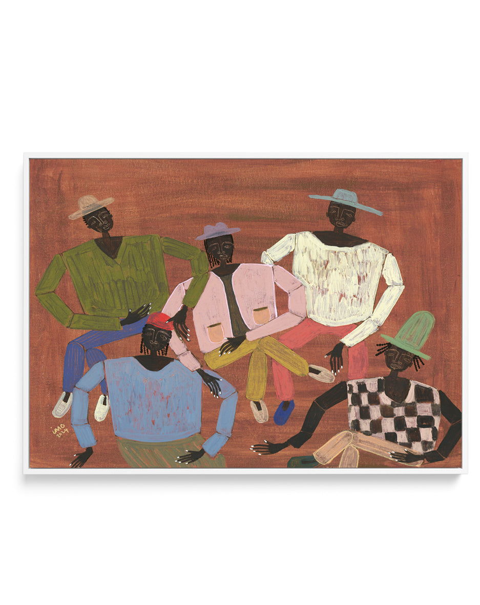 Long Time No See by Studio IMO | Framed Canvas Art Print