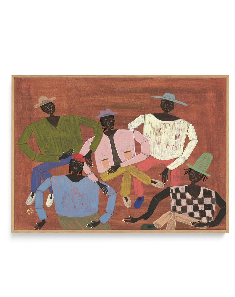 Long Time No See by Studio IMO | Framed Canvas Art Print