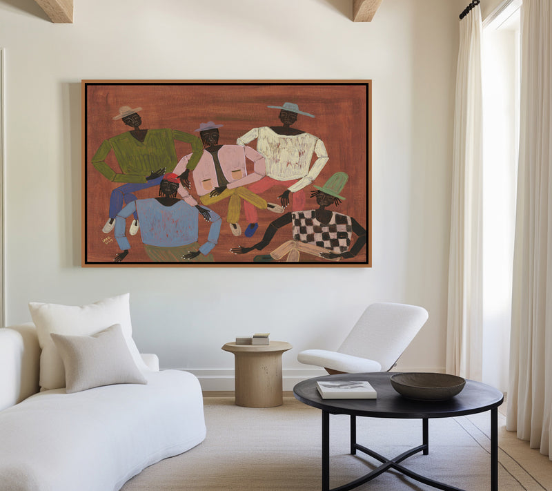 Long Time No See by Studio IMO | Framed Canvas Art Print