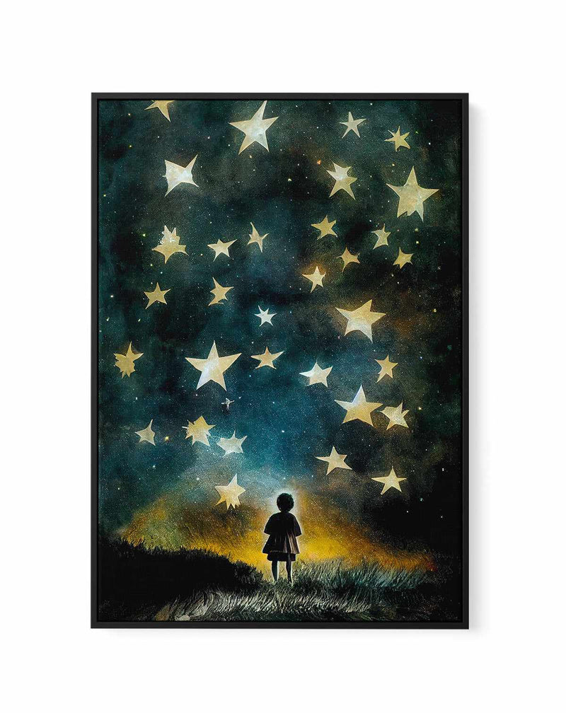 Look to the stars By Treechild | Framed Canvas Art Print