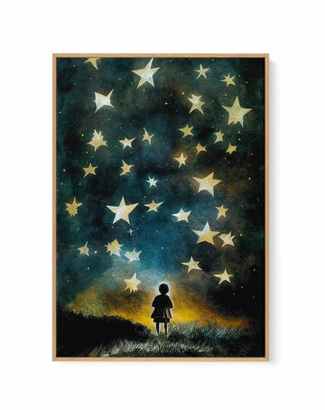 Look to the stars By Treechild | Framed Canvas Art Print from Olive et Oriel where you can shop wallpaper and artworks online