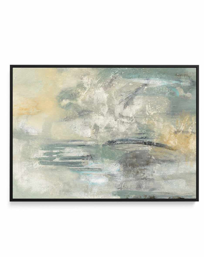 Looking At The Mist | Framed Canvas Art Print