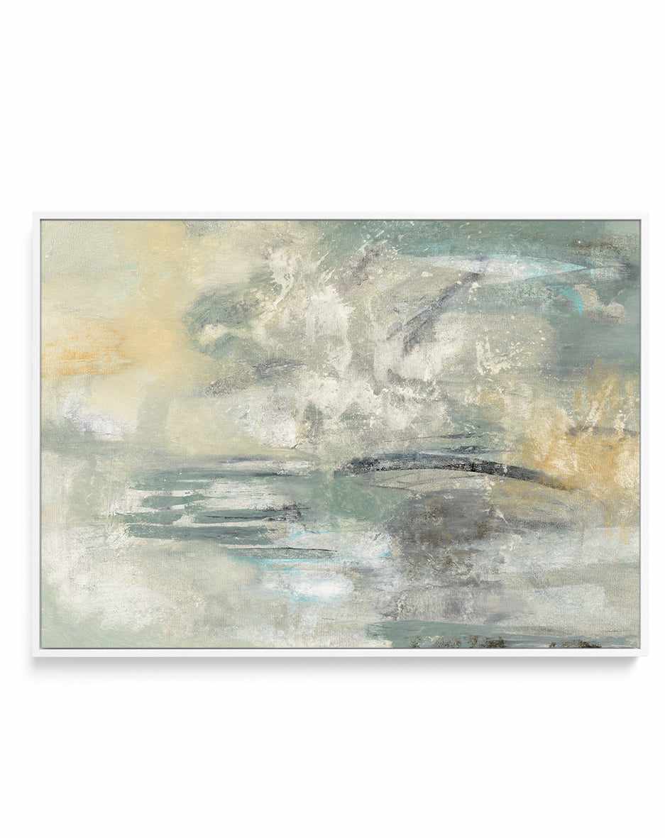 Looking At The Mist | Framed Canvas Art Print from Olive et Oriel where you can shop wallpaper and artworks online