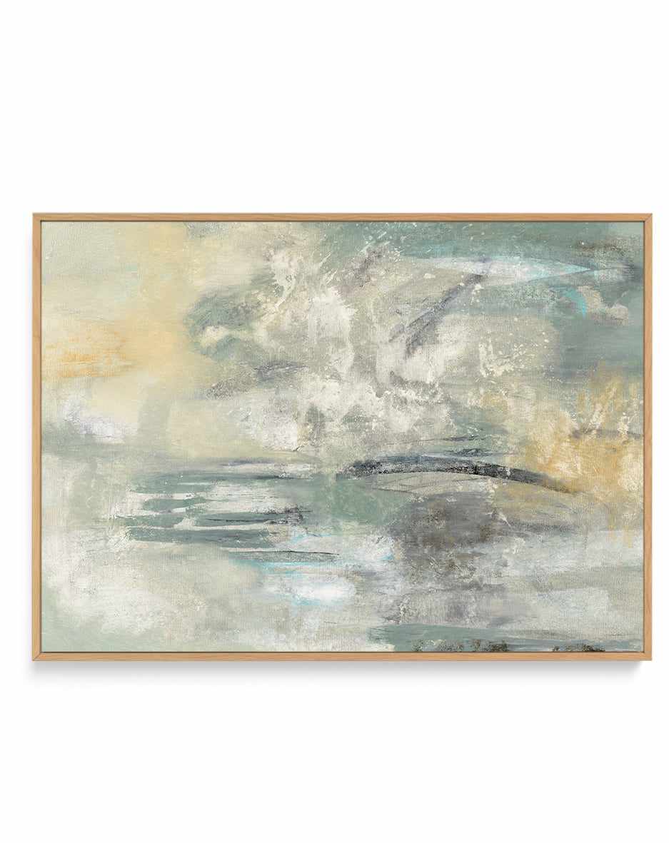 Looking At The Mist | Framed Canvas Art Print from Olive et Oriel where you can shop wallpaper and artworks online