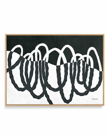 Loops III Dark | Framed Canvas Art Print from Olive et Oriel where you can shop wallpaper and artworks online