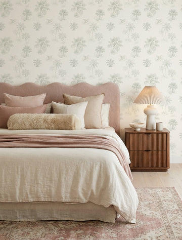 Lorikeet Palms Australian Toile de Jouy Wallpaper