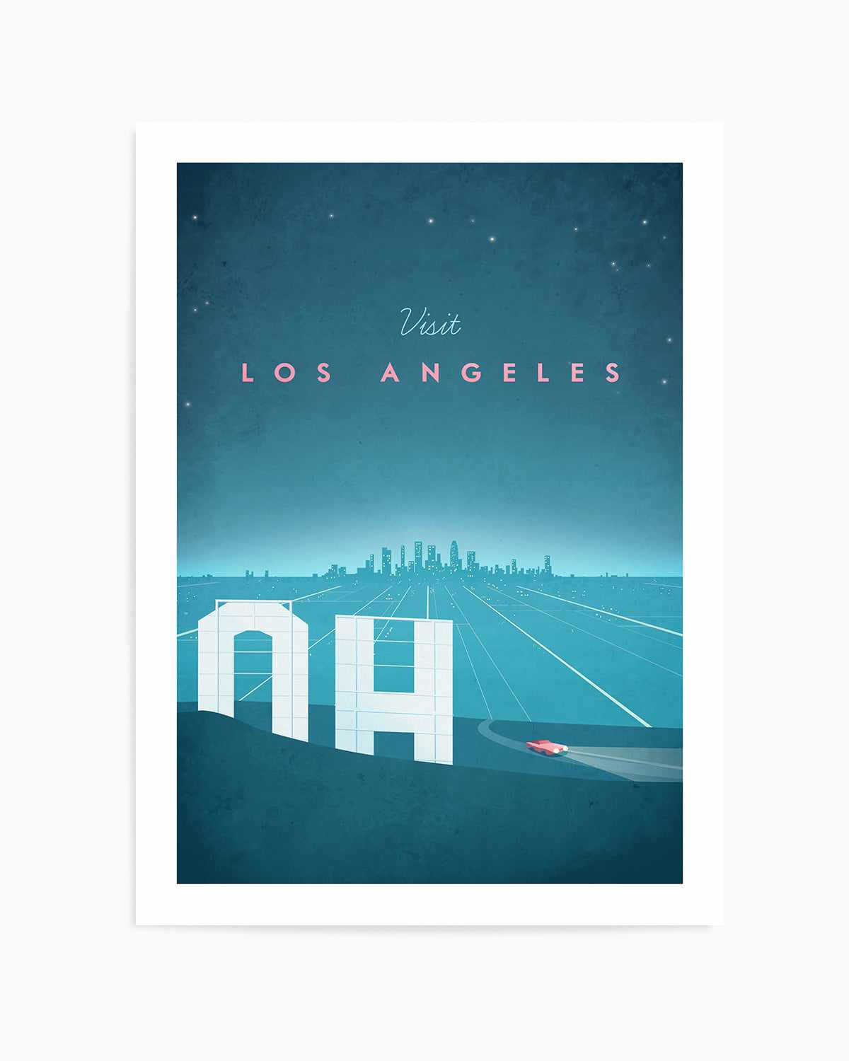 Los Angeles by Henry Rivers Art Print