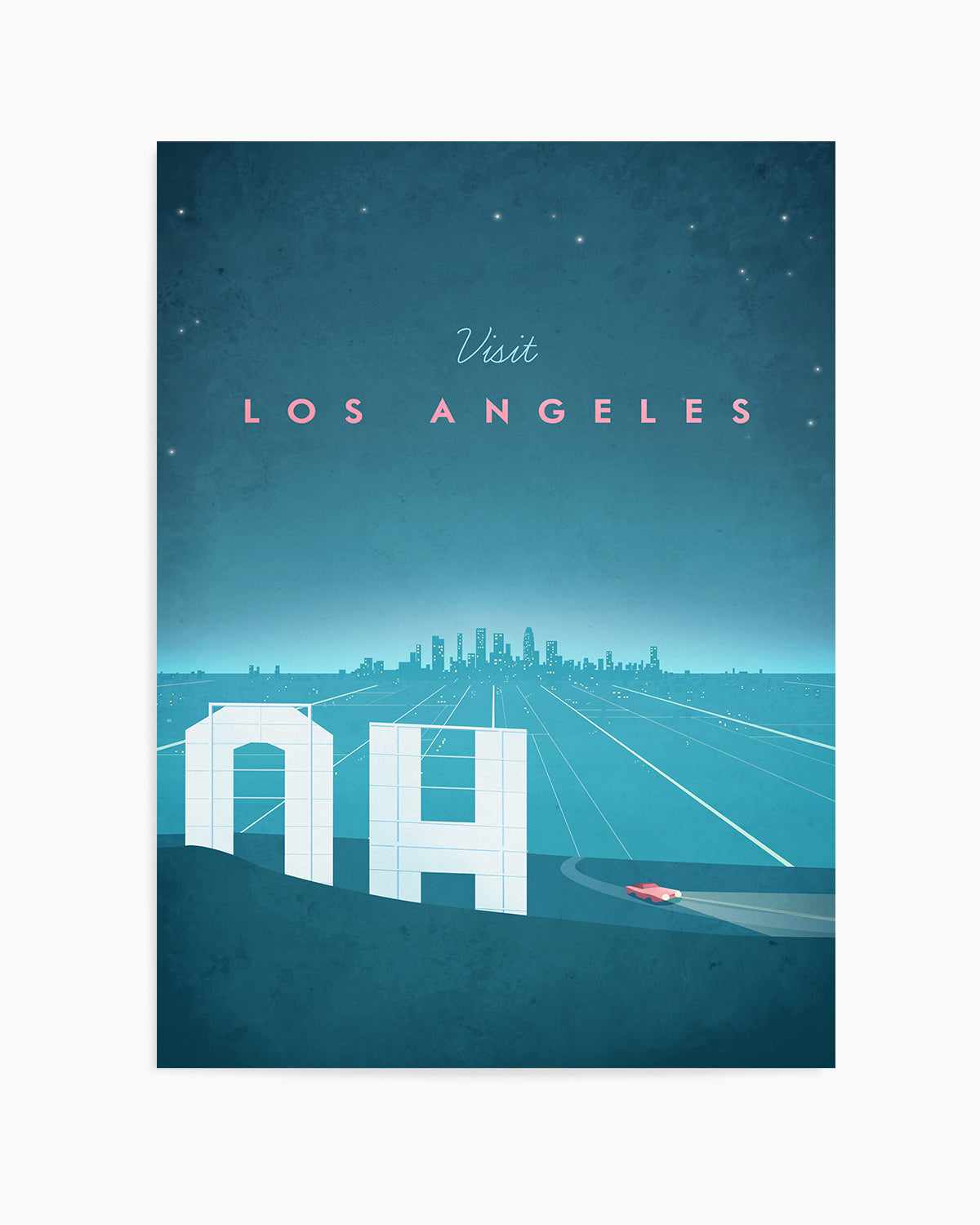 Los Angeles by Henry Rivers Art Print