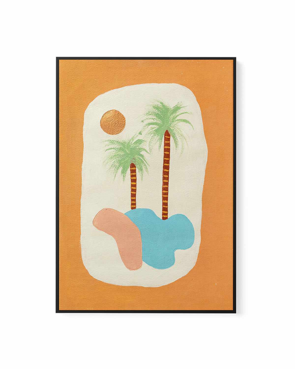 Los Palmas by Britney Turner | Framed Canvas Art Print