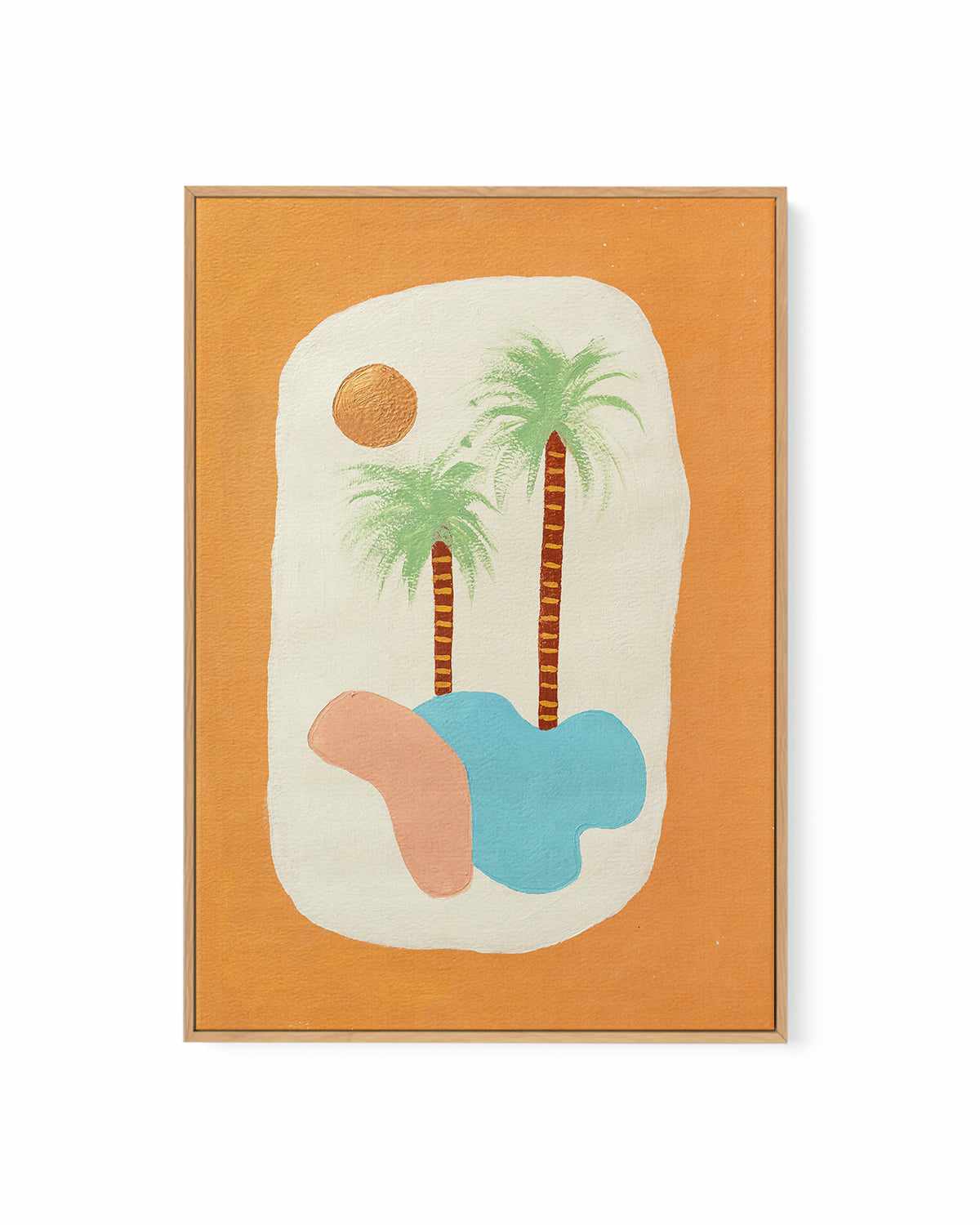 Los Palmas by Britney Turner | Framed Canvas Art Print