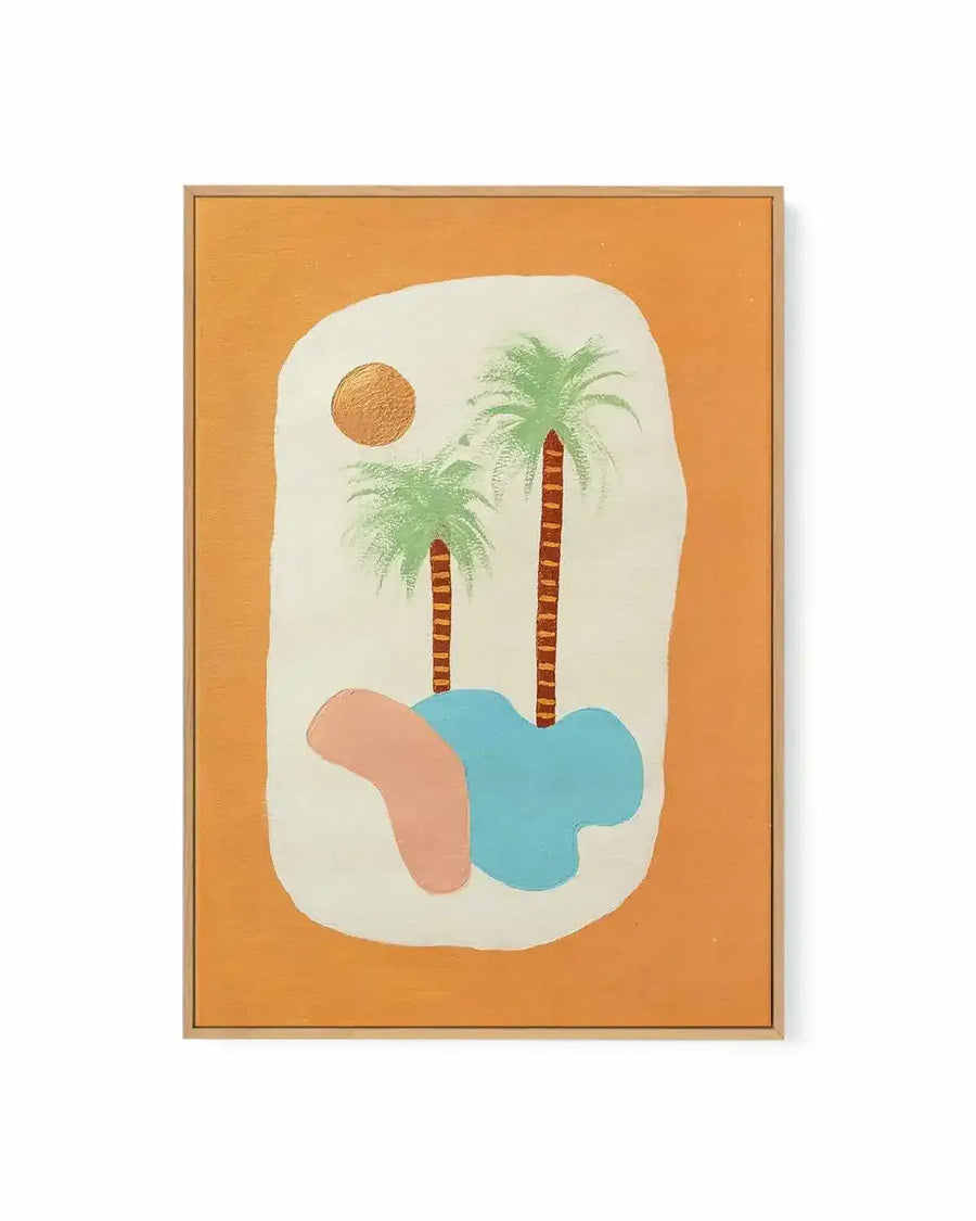 Los Palmas by Britney Turner | Framed Canvas Art Print from Olive et Oriel where you can shop wallpaper and artworks online