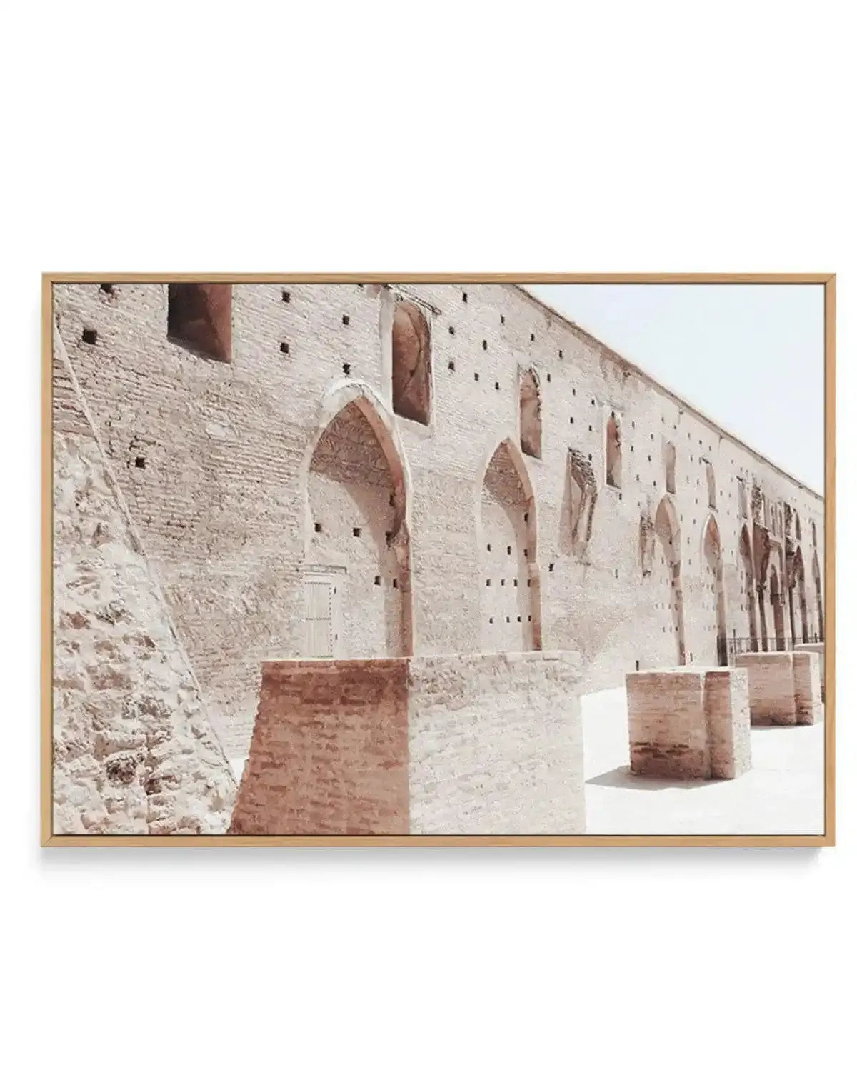 Lost City | Marrakech | Framed Canvas-Shop Australian Art Prints Online with Olive et Oriel - Our collection of Moroccan art prints offer unique wall art including moroccan arches and pink morocco doors of marrakech - this collection will add soft feminine colour to your walls and some may say bohemian style. These traditional morocco landscape photography includes desert scenes of palm trees and camel art prints - there is art on canvas and extra large wall art with fast, free shipping across A