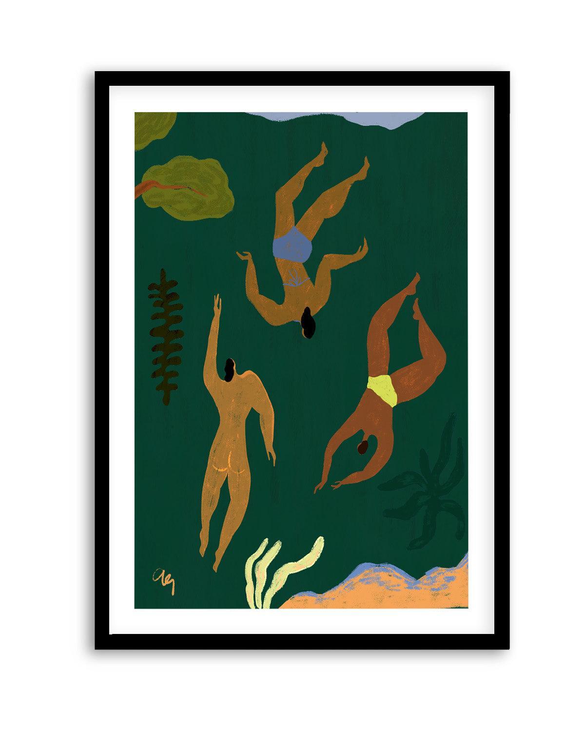 Lost in Green by Arty Guava | Art Print from Olive et Oriel where you can shop wallpaper and artworks online