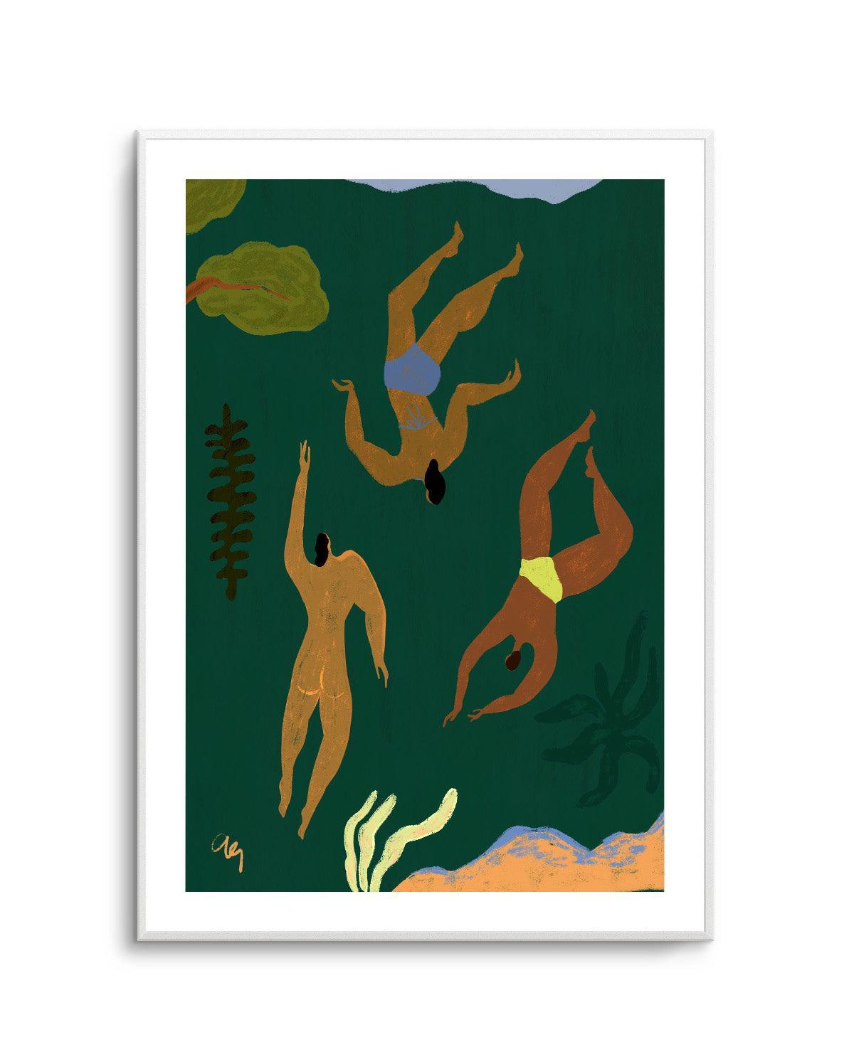 Lost in Green by Arty Guava | Art Print from Olive et Oriel where you can shop wallpaper and artworks online