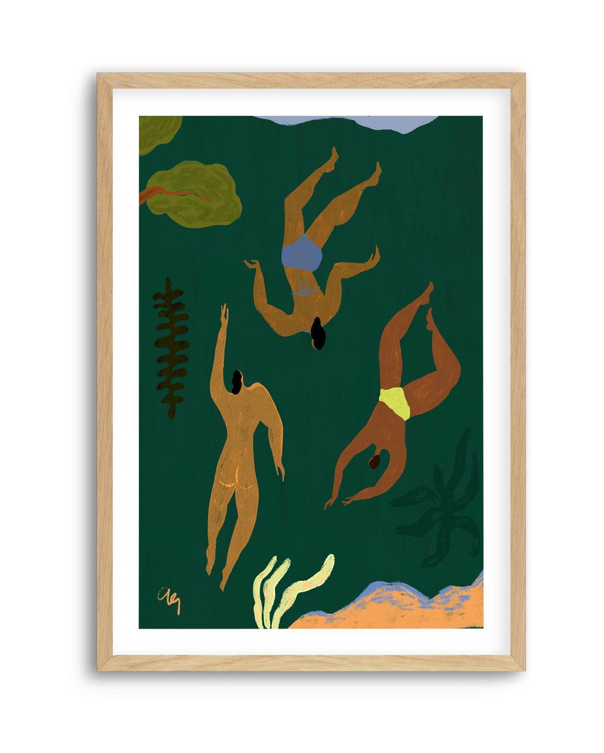 Lost in Green by Arty Guava | Art Print from Olive et Oriel where you can shop wallpaper and artworks online