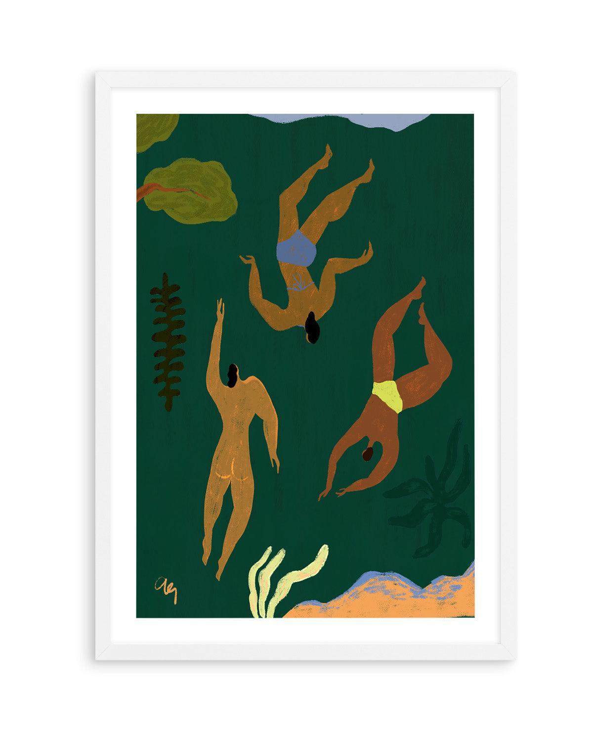 Lost in Green by Arty Guava | Art Print from Olive et Oriel where you can shop wallpaper and artworks online