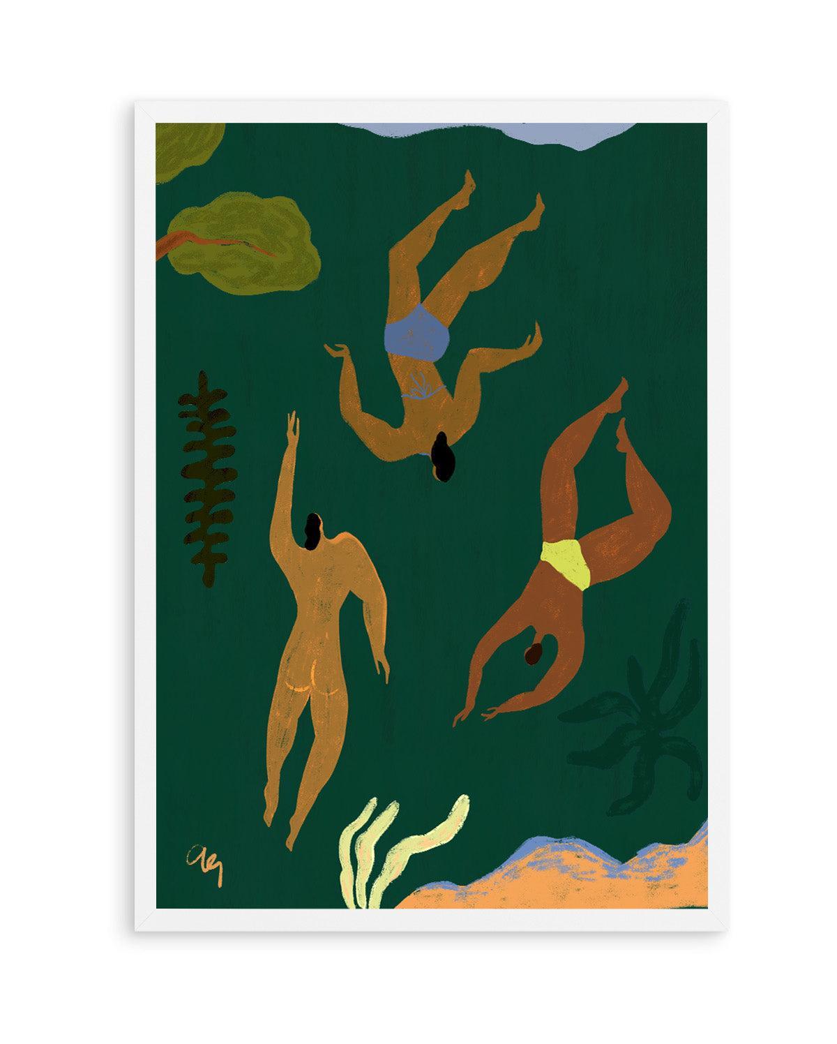 Lost in Green by Arty Guava | Art Print from Olive et Oriel where you can shop wallpaper and artworks online