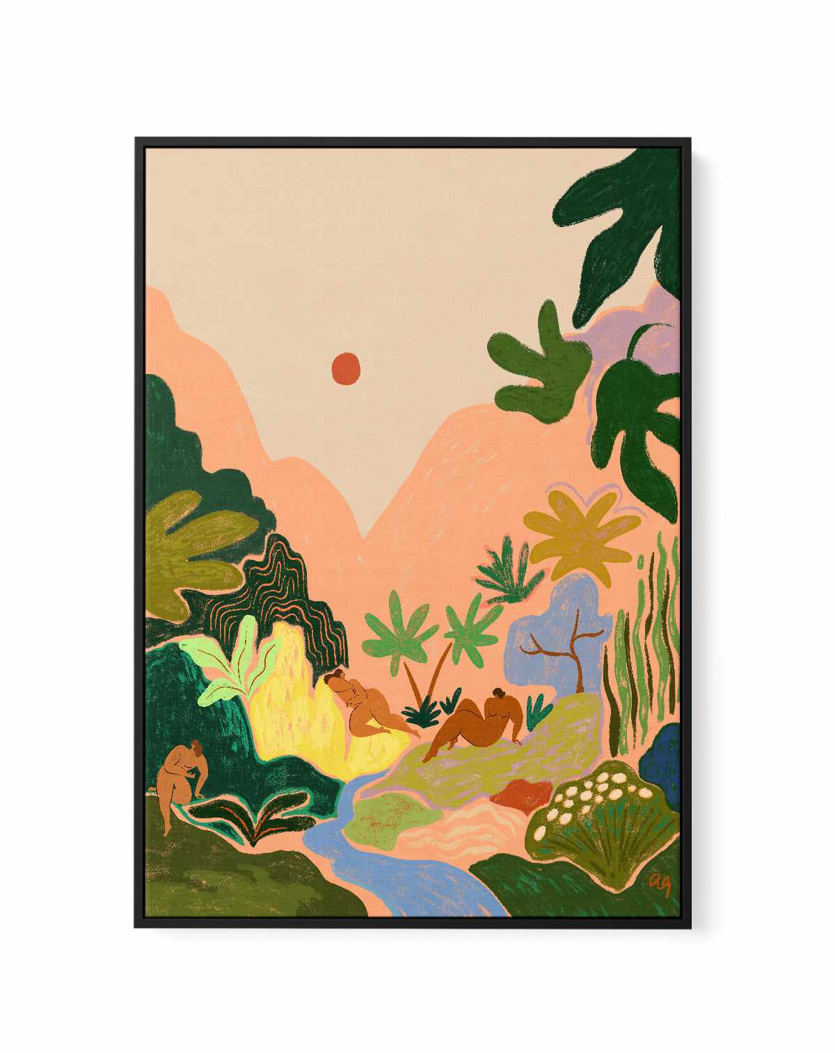 Lost in Paradise 2 by Arty Guava | Framed Canvas Art Print