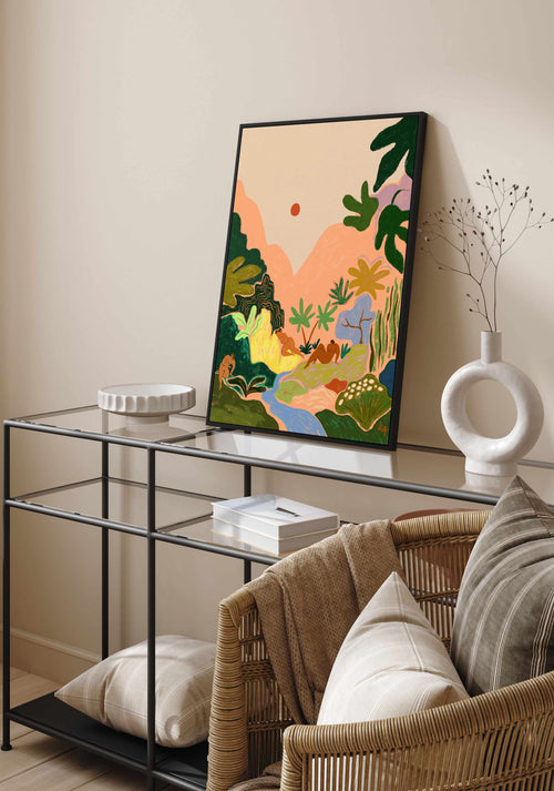 Lost in Paradise 2 by Arty Guava | Framed Canvas Art Print