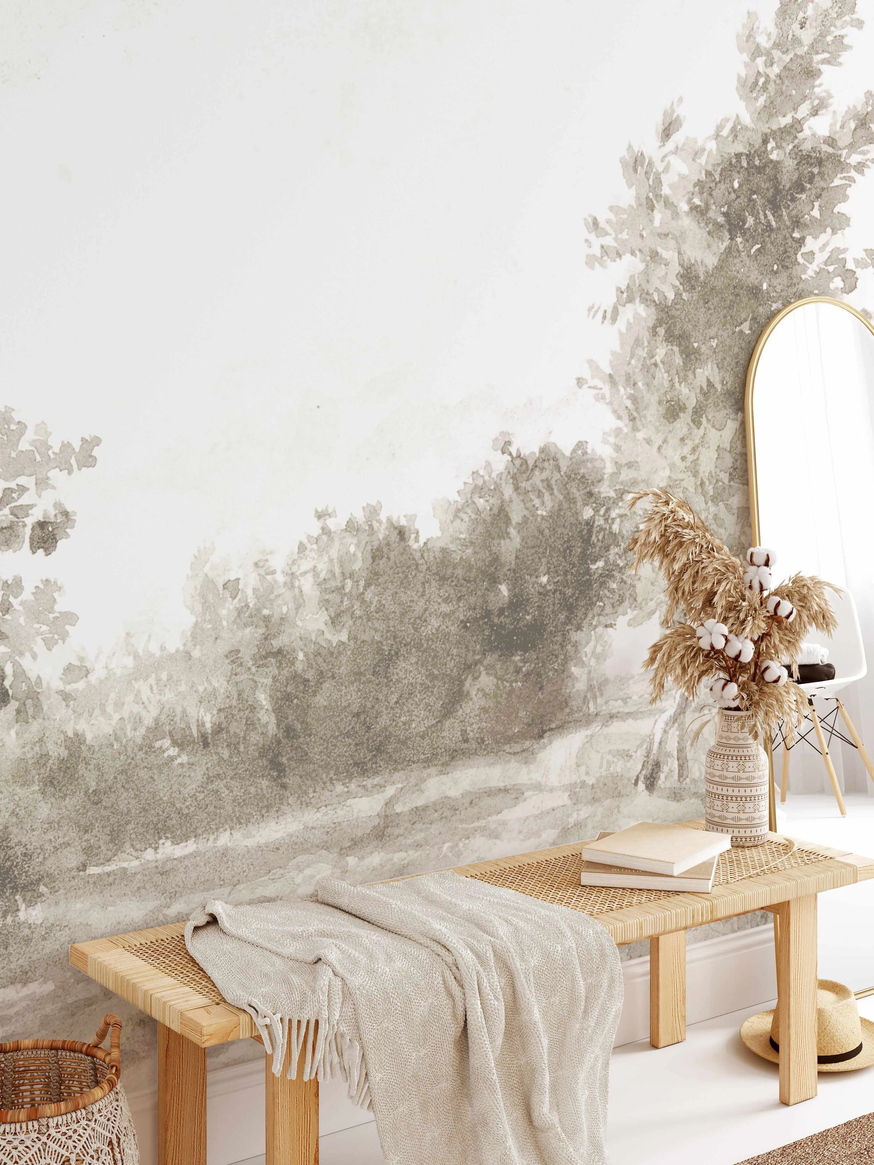 Lost in The Fields Wallpaper Mural from Olive et Oriel where you can shop wallpaper and artworks online