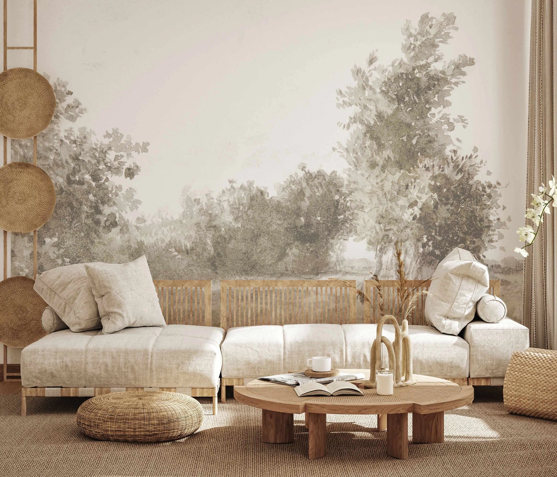 Lost in The Fields Wallpaper Mural from Olive et Oriel where you can shop wallpaper and artworks online