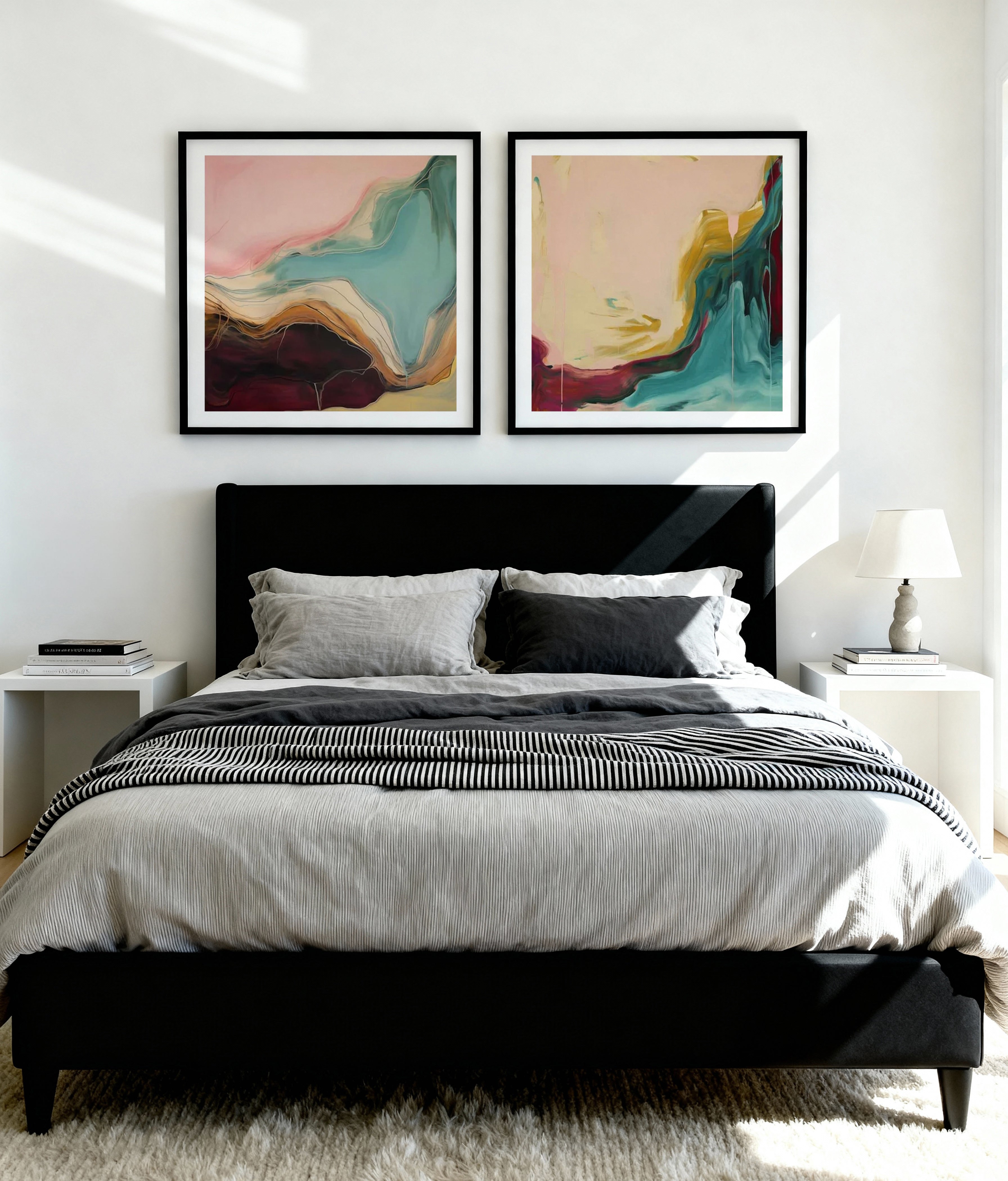 Lost in Space I & II Art Print Set of 2 | Matching Wall Art