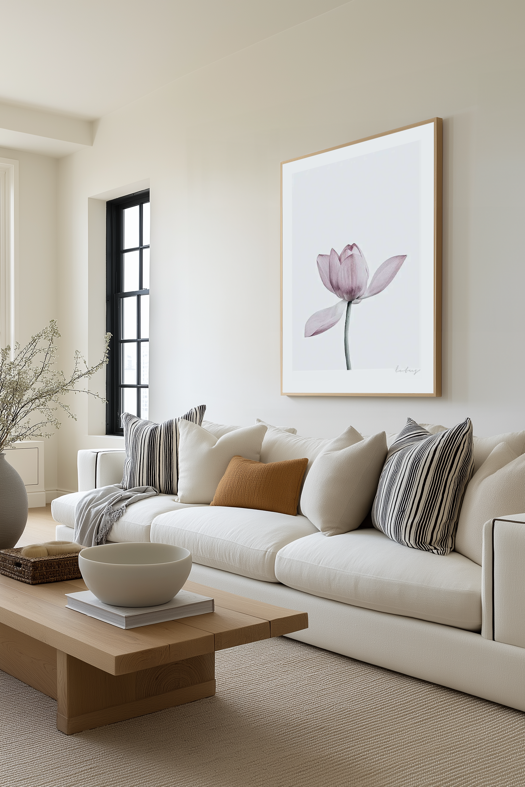 Lotus I Art Print from Olive et Oriel where you can shop wallpaper and artworks online