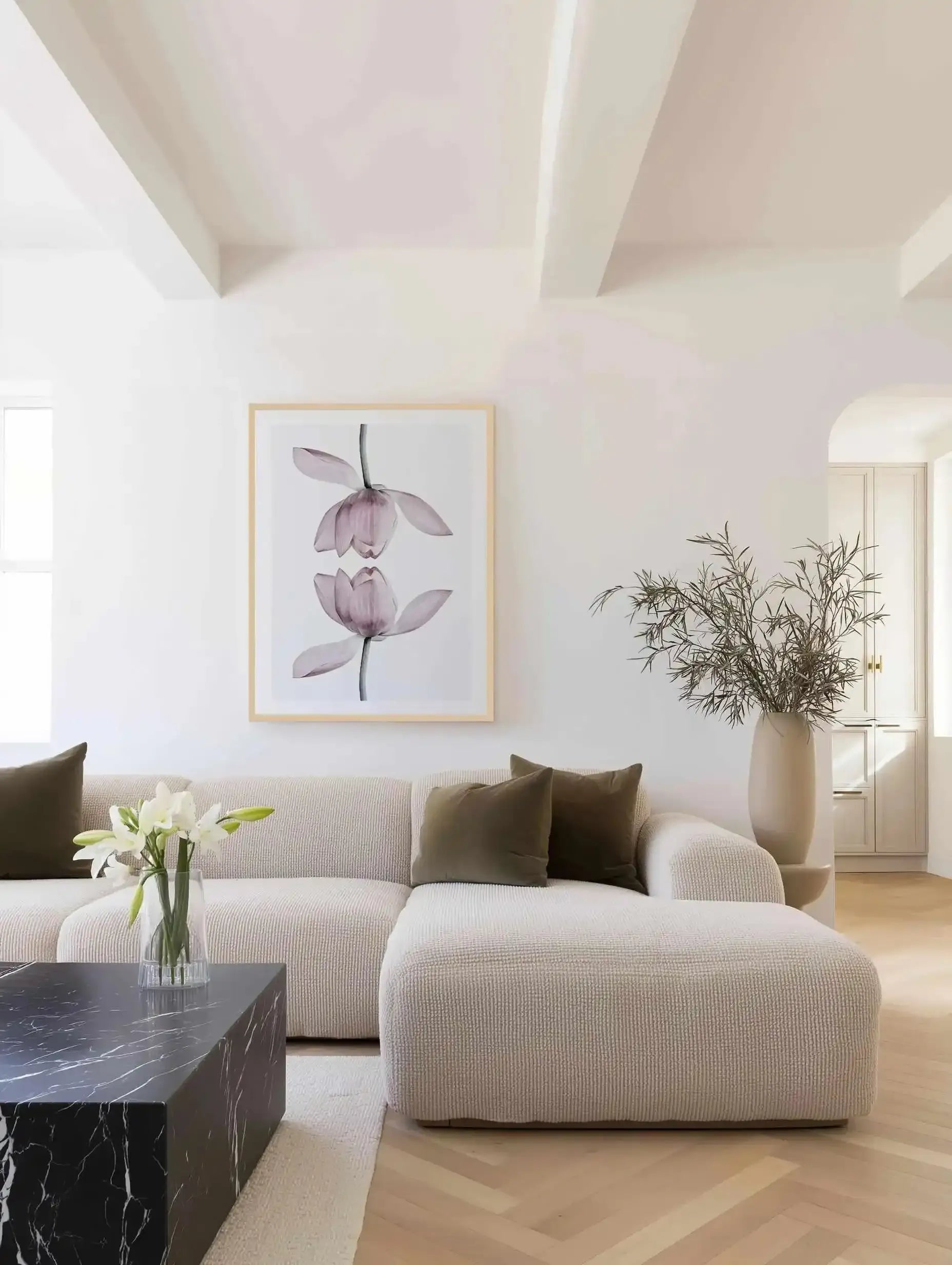 Lotus In Reflection Art Print from Olive et Oriel where you can shop wallpaper and artworks online