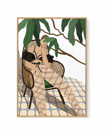 Lounge by Arty Guava | Framed Canvas Art Print from Olive et Oriel where you can shop wallpaper and artworks online